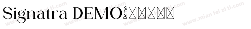 Signatra DEMO字体转换